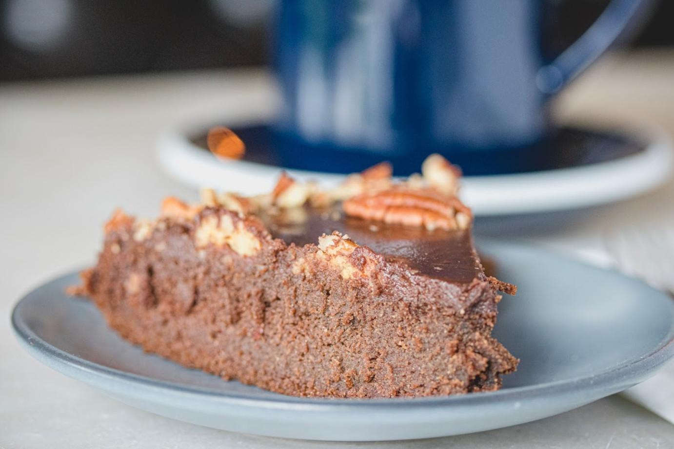 Dessert with chocolate and decorations